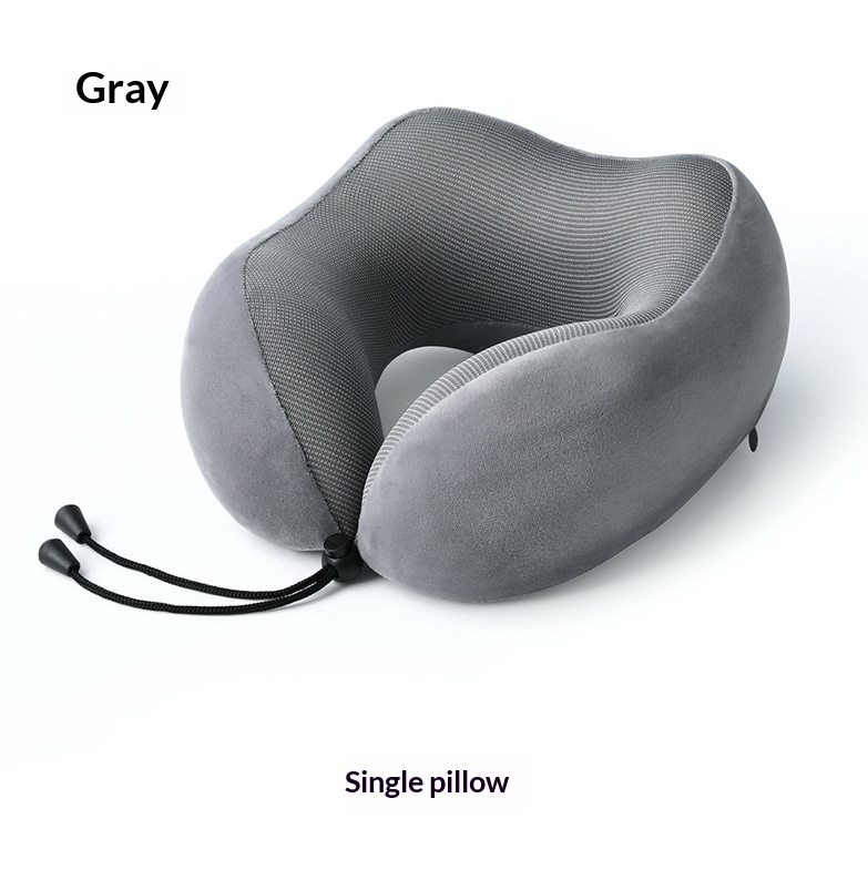 Cross-border Amazon U-shaped Pillow Slow Rebound Memory Foam Pillow Core Travel Neck Pillow Discount U-shaped Pillow Storage