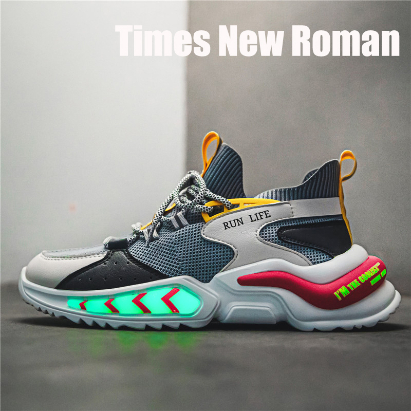 Title 7, Outdoor platform luminous casual shoes