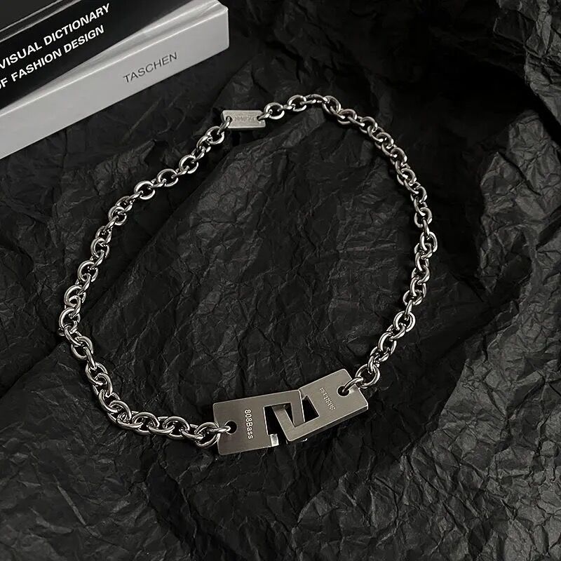 All-match Cold Wind Titanium Steel Thick Clavicle Chain