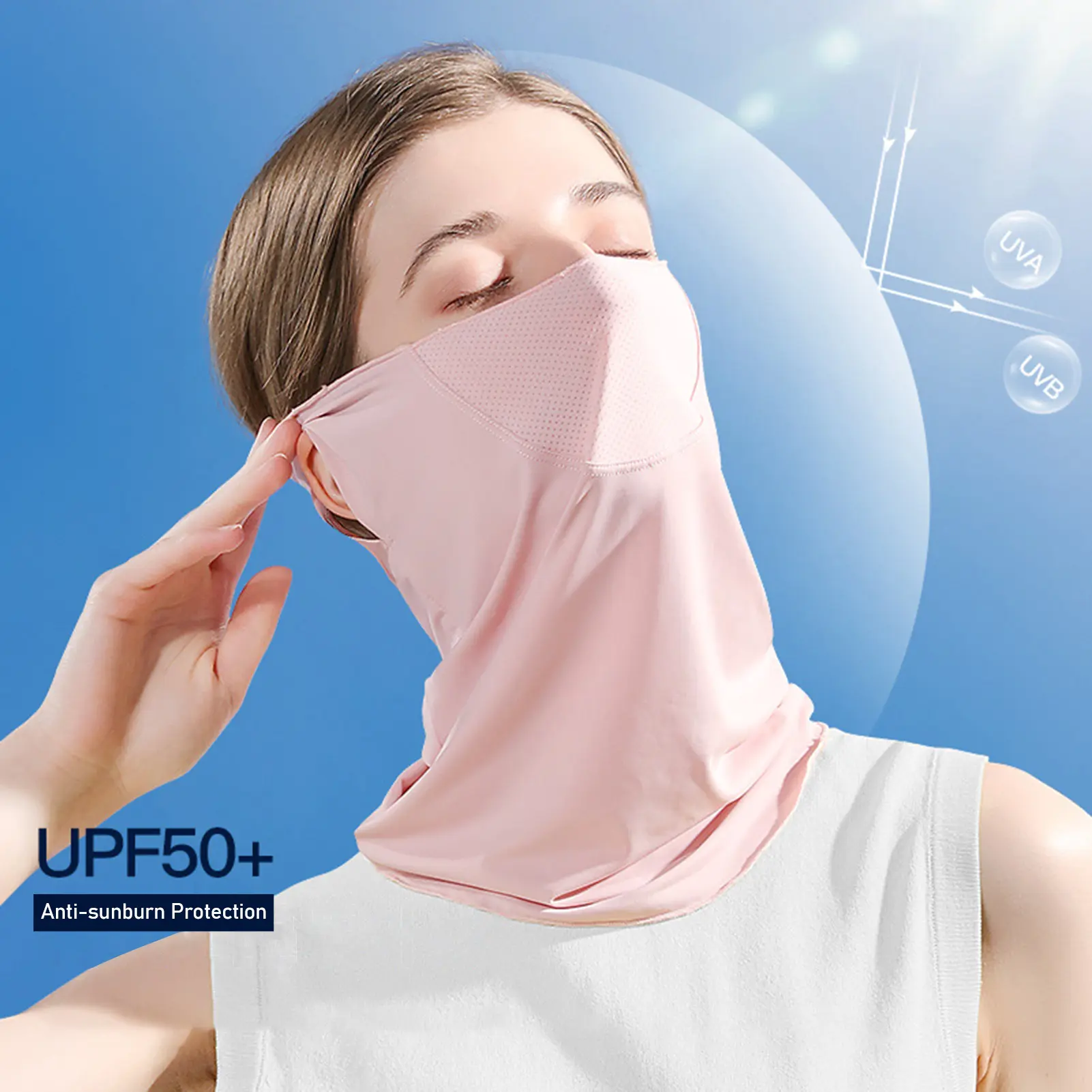 Summer Face Cover Scarf Balaclava UV Protction