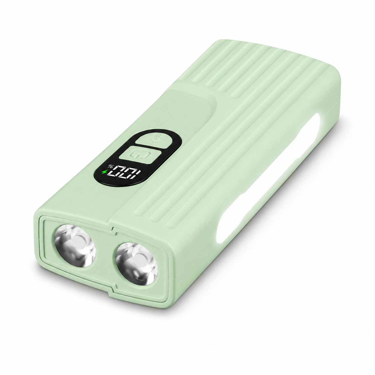 Rechargeable Z838 Green Portable Bicycle Flashlight Power Bank Outdoor Emergency Light LED Lighting