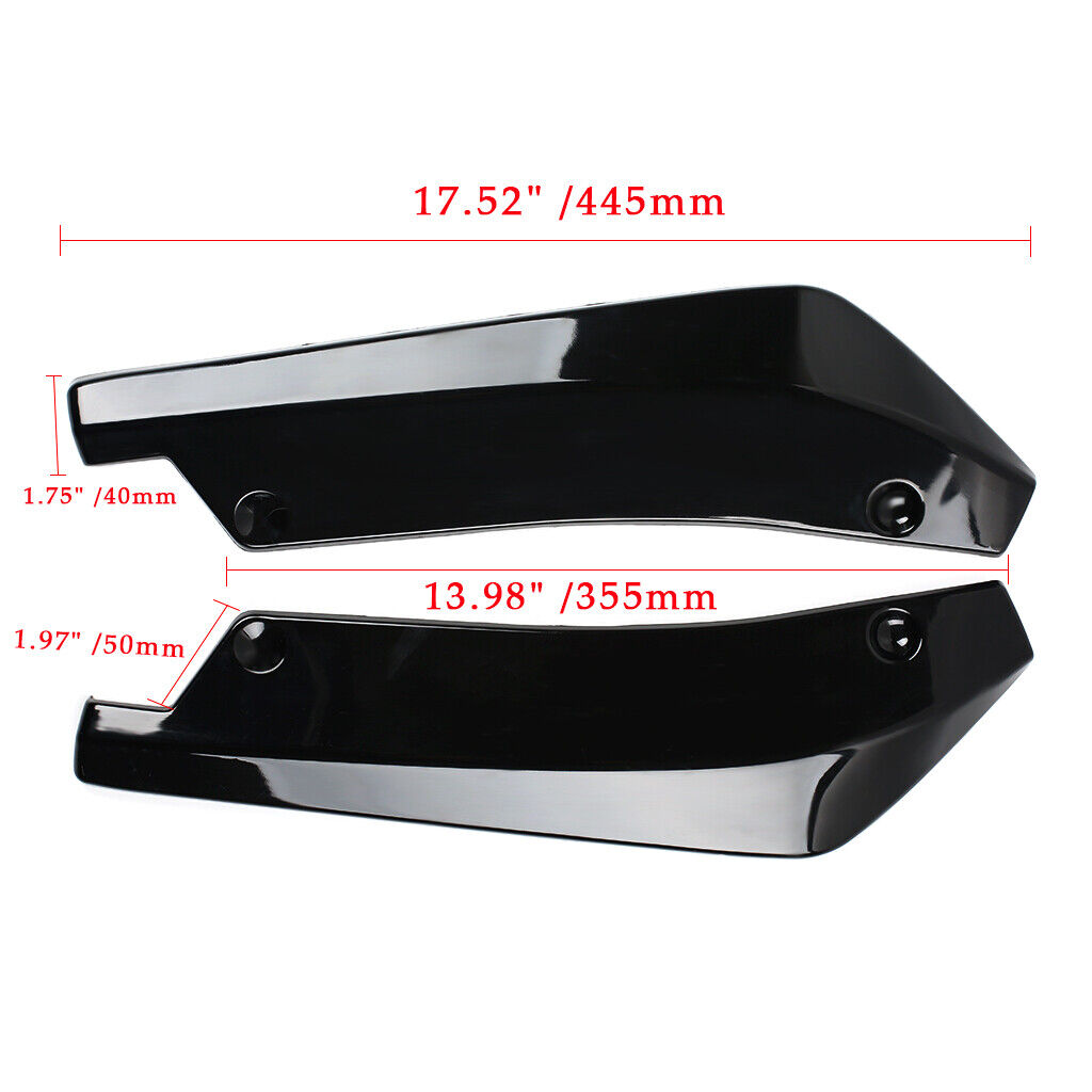 2X For B Enz A-Class C-Class Diffuser Wrap Angle Splitter Rear Bumper Lip — image 3