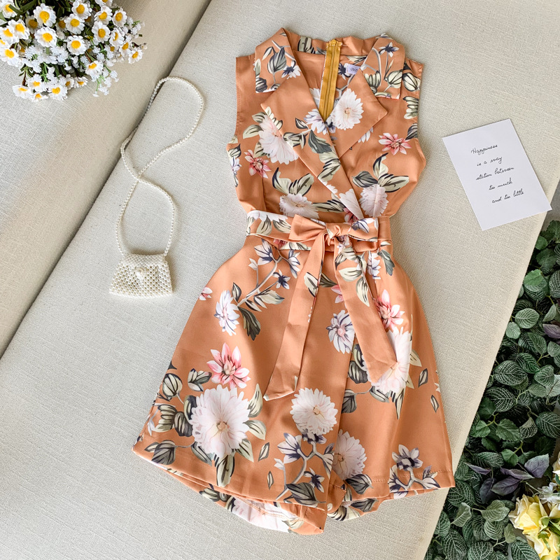 Floral Sleeveless Jumpsuit, picture 4 of 5