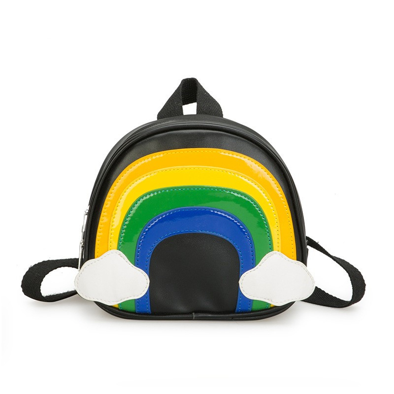 Title 1, Snack-Tasche, modischer Pu-Regenbogen-Trend-Ruc...