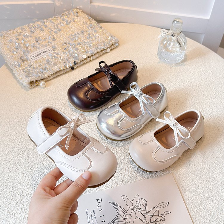 Sweet Bow Princess Shoes For Little Girls, Korean Edition Fashion, Single Shoes For Girls, Children's Shoes — foto 2