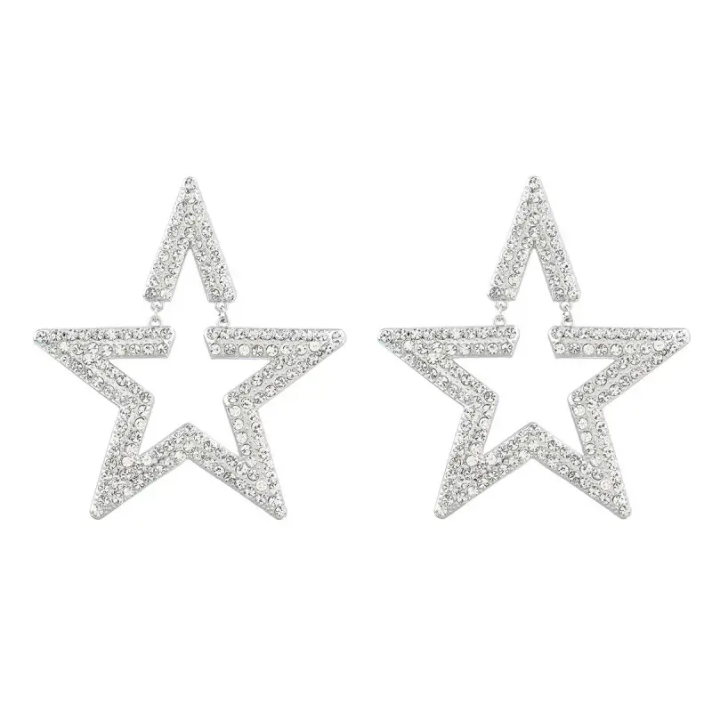 Personalized Fashion Exaggerated Diamond Star Earring Accessories