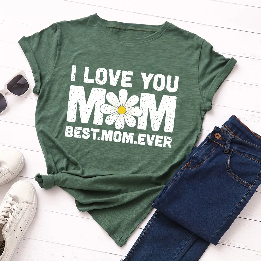 Women's Loose Round Neck Short Sleeve Cotton T-Shirt