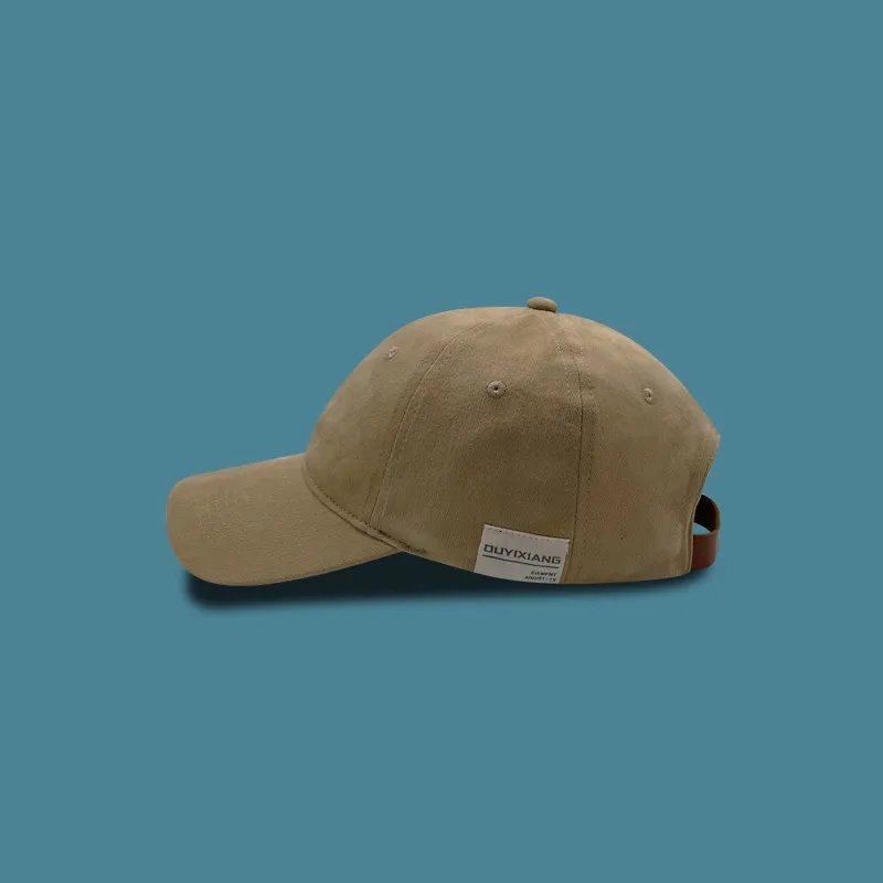 Lovers' Versatile Autumn And Winter Sun Visor Hat Retro Soft Top Duck Tongue Hat - Khaki