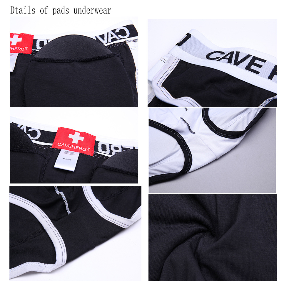 سروال داخلي رجالي بتقنية القالب الرغوي لتعزيز وشد المؤخرة