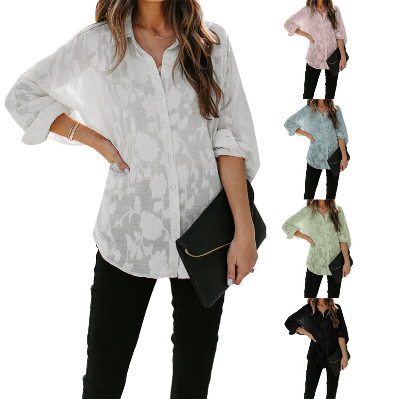 Title 2, Thin Lapel Shirt Women