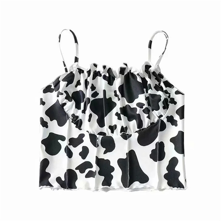 Title 6, Cute Cow Print Small Vest Women