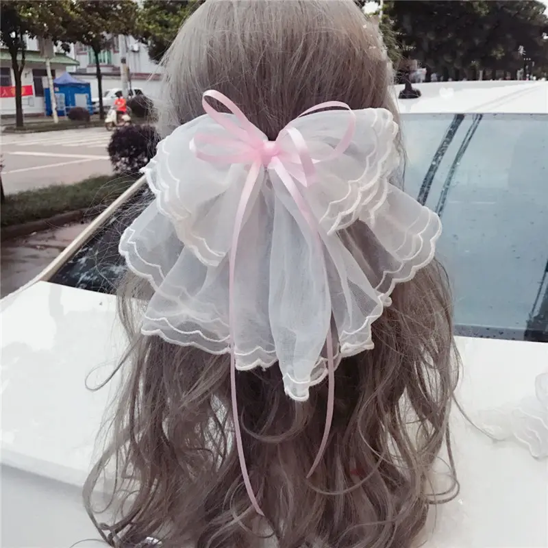 Japanese Soft Girl Lolita Sweet Bow Hairpin
