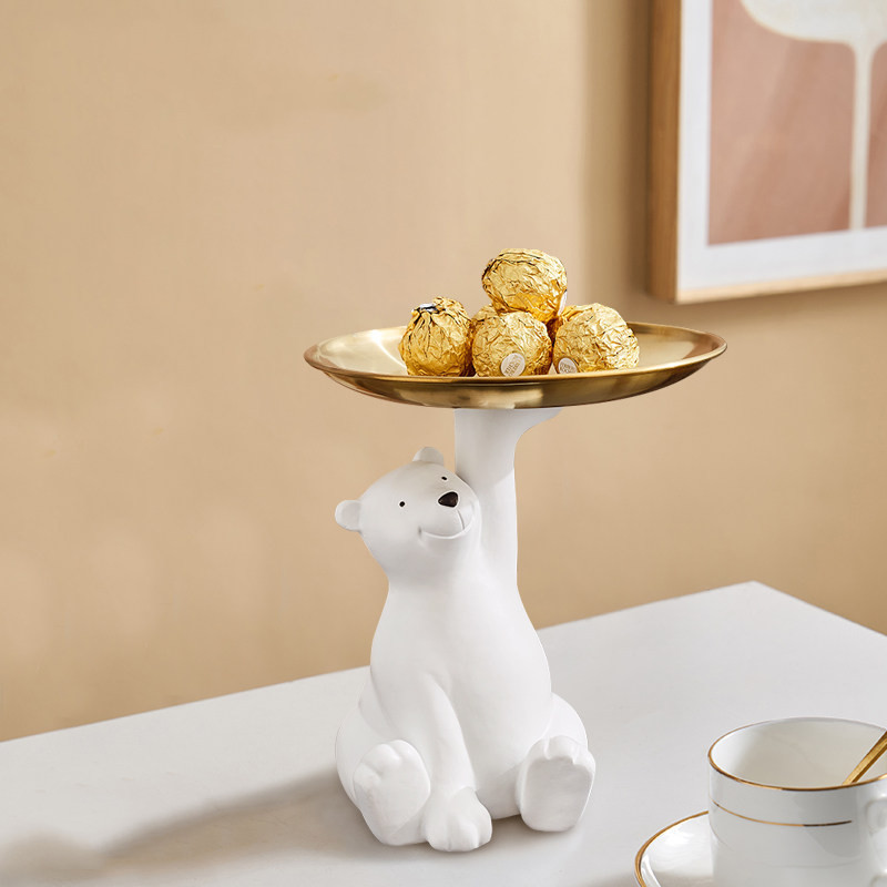 White bear tray