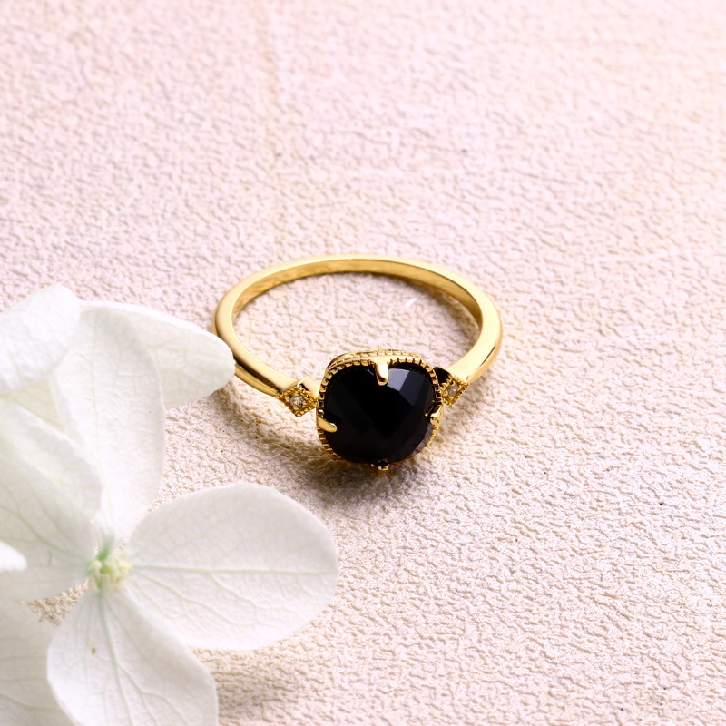 Title 7, Japanese Light Jewelry Retro Natural Gem Ring