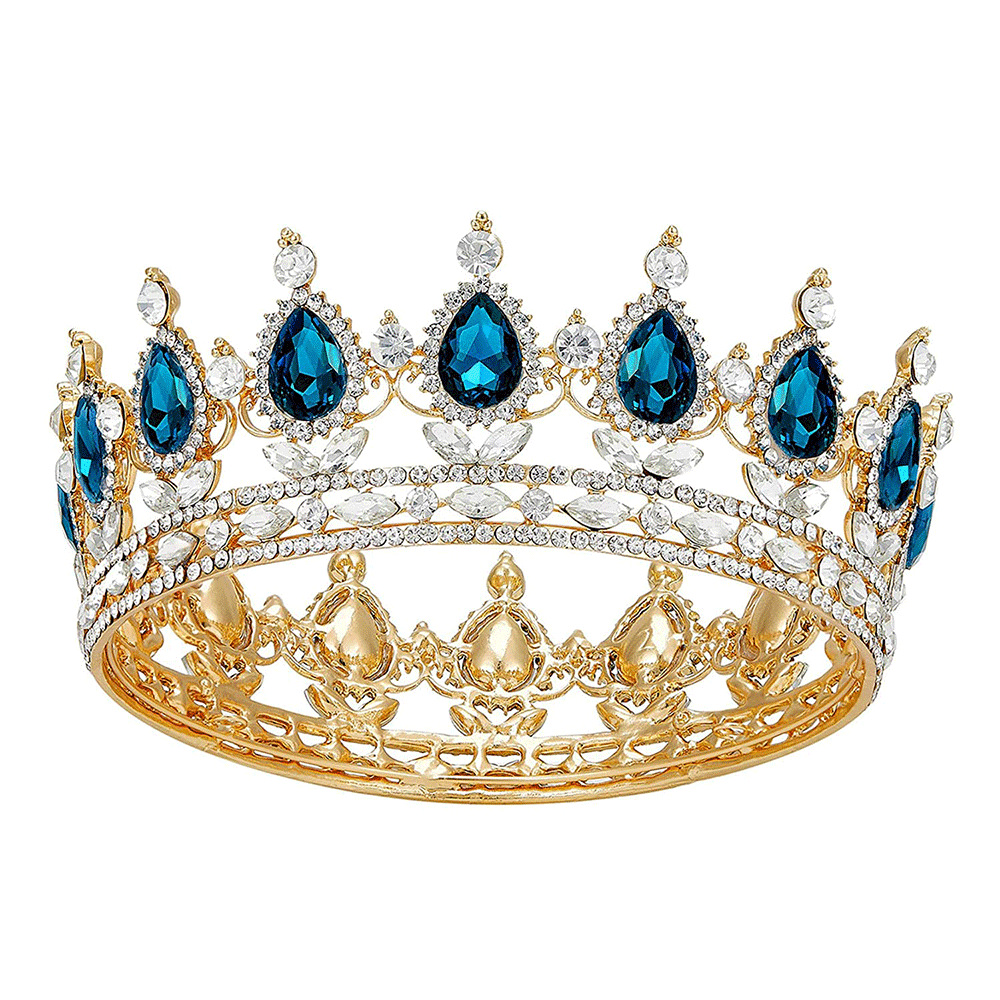 Baroque Diamond Bridal Crown Headdress