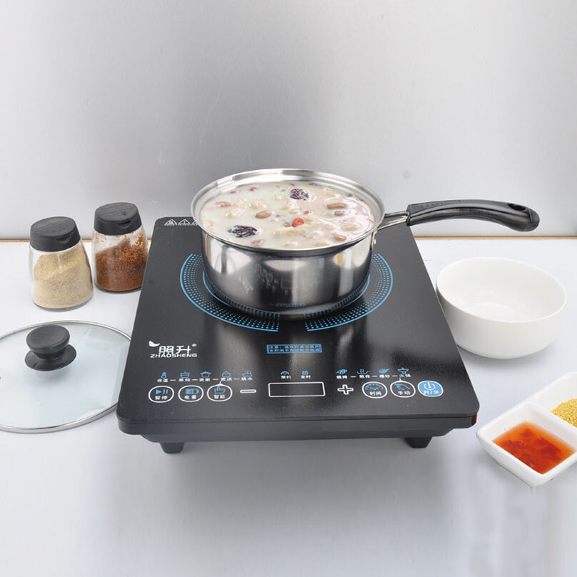 Set Of 3 Induction Non Stick Stainless Steel Cookware Kitchen Glass Lids Pot Pan 8