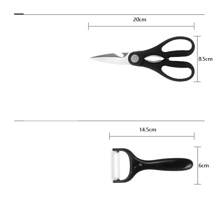 A Full Set Of Kitchen Knives 17
