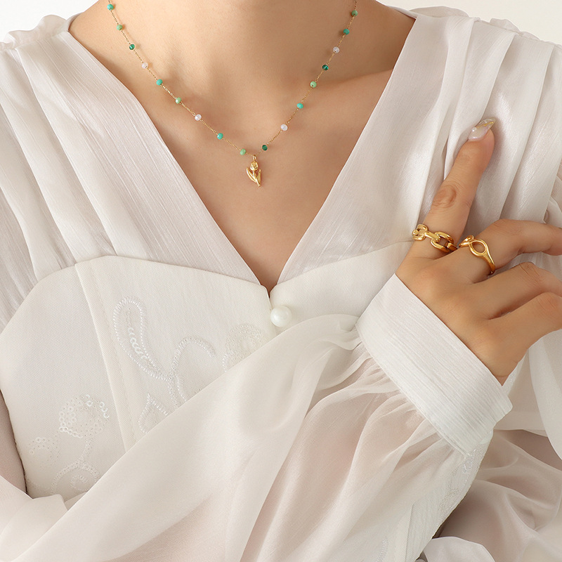 Personality Trend Crystal Beaded Necklace