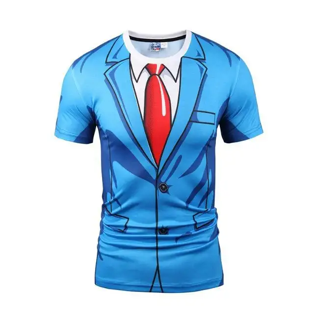 Creative And Funny Three-dimensional Digital Printing T-shirt