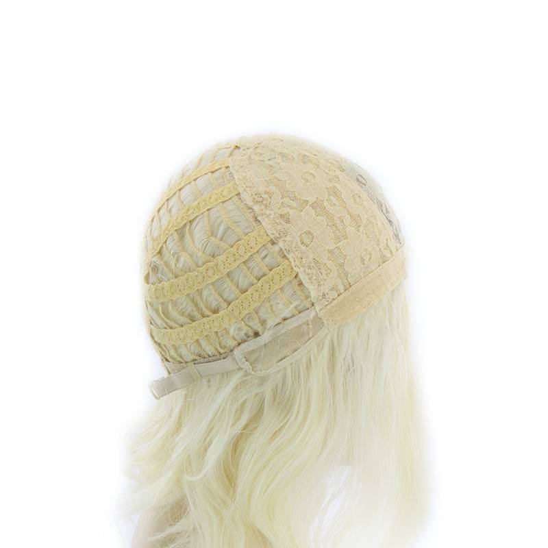 Gradient Medium Length Curly Rose Mesh Wig Cover — foto 2