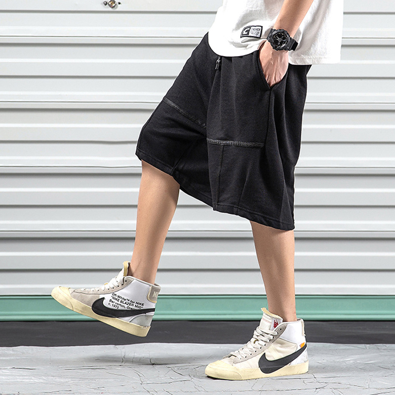 Sports Hip-hop Shorts, National Tide Men's Wide-leg Harem Casual Five-point Pants