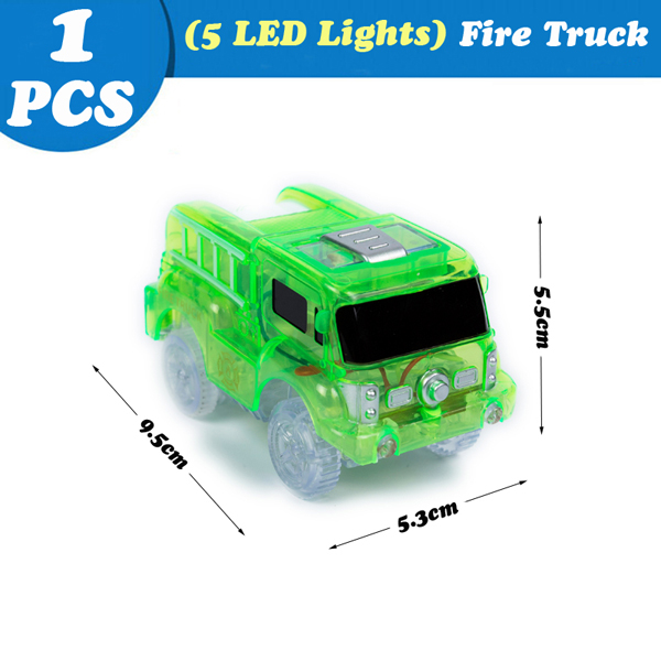 Green fire truckar