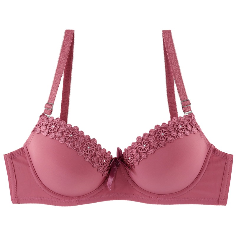 Title 1, Simple New Style Embroidered Bra With Diamonds