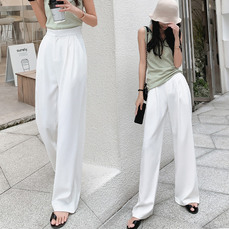 Title 5, Damen High Waist Loose Casual Pants – Bequeme, ...