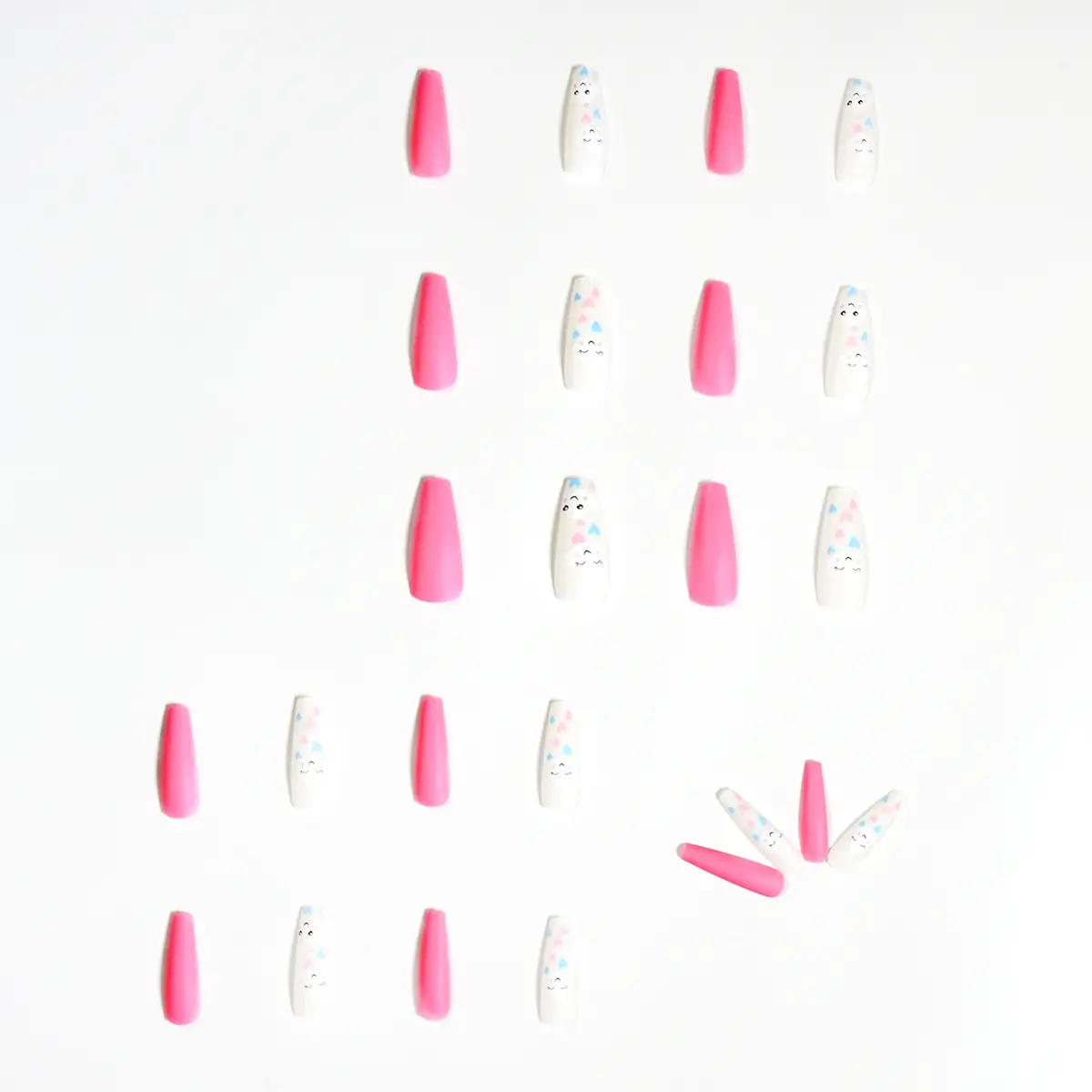 Misty Clouds Smiling Face Nail Stickers Nail Shaped Piece