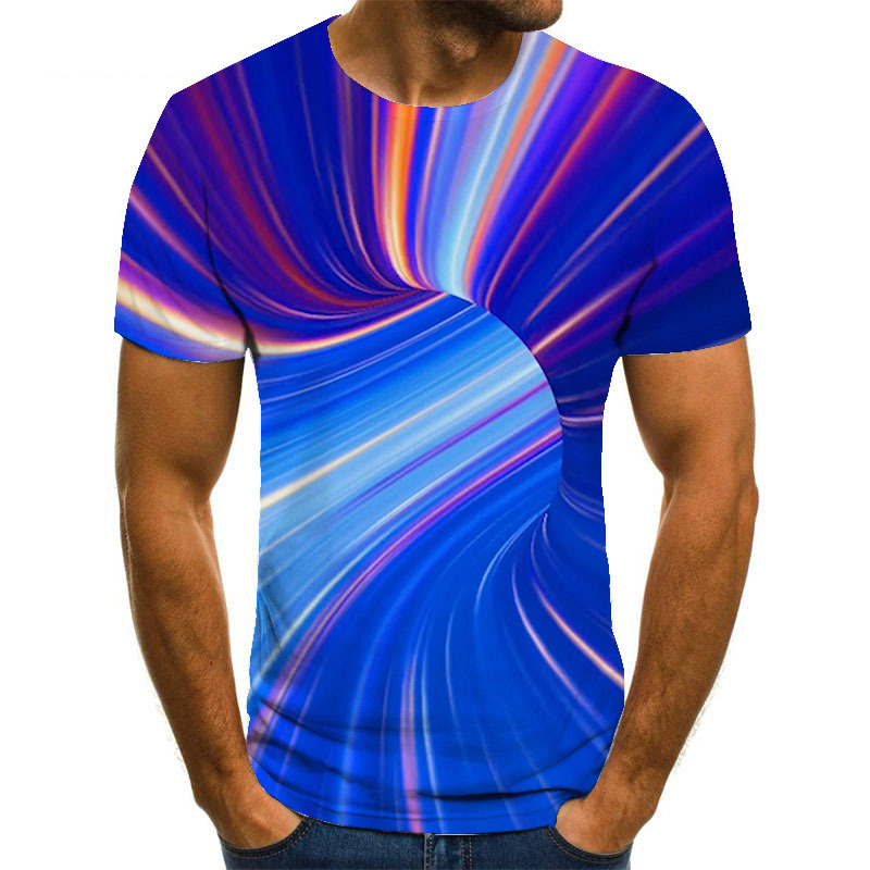 Title 9, Camisetas Masculinas Casuais com Estampa 3D Man...