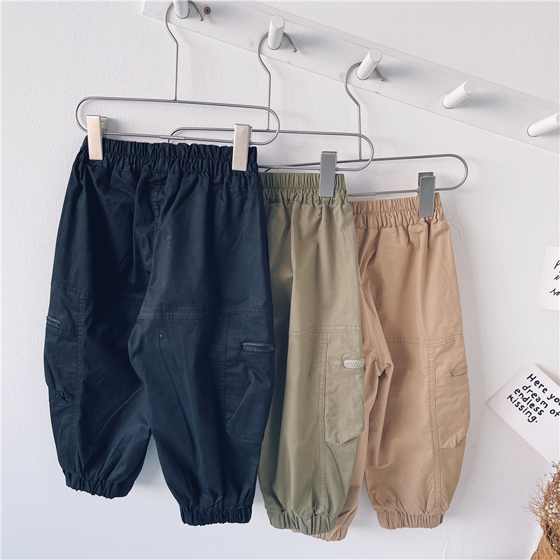 Spring And Autumn Boys' Korean Style Overalls Trousers — foto 4