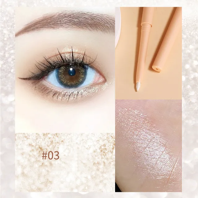 Waterproof And Stain Resistant High Gloss Eye Shadow Stick Moonlight White - Shop at LoveMi