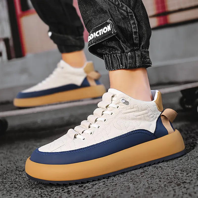 Mens Fashionable And Versatile Leather Sports Casual