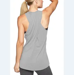 Fitness Sports Vest Women's Fashion Casual Cross - Gray - View 1