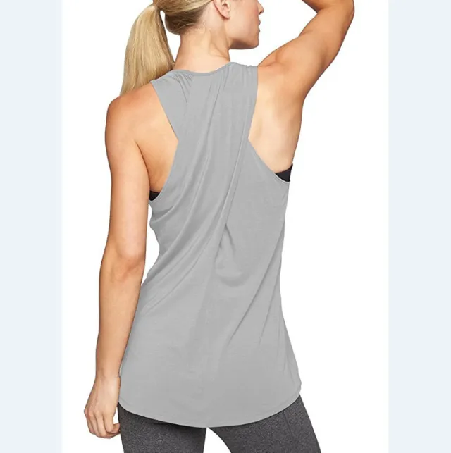 Fitness Sports Vest Women's Fashion Casual Cross Gray - Shop at LoveMi