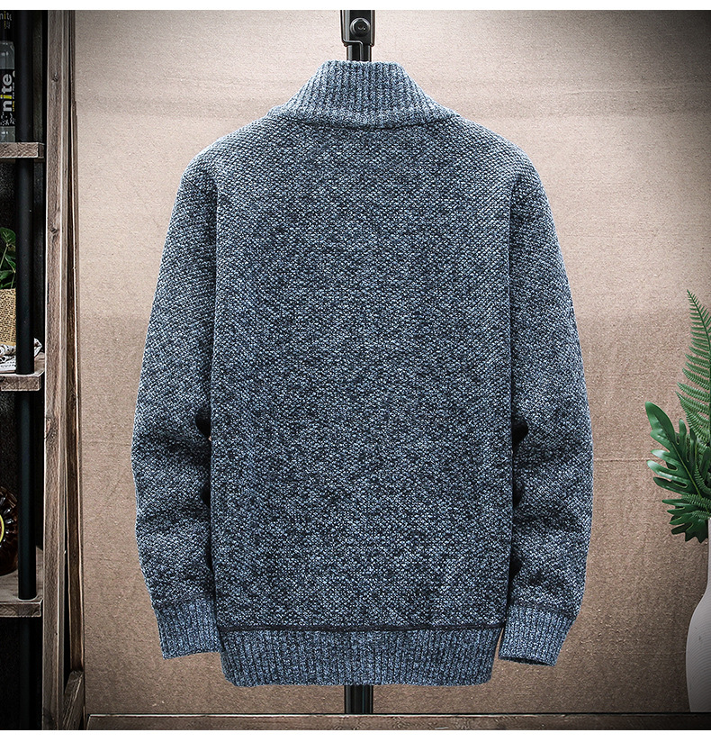 Casual Sweater Knit Sweater Fashion Stand Collar Coat