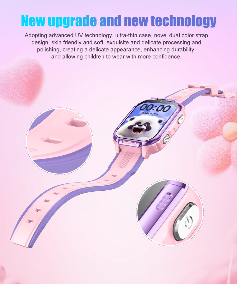 4G Kids Smart Watch With GPS Tracker, Video Call, SOS Safety Alert, WiFi Positioning, Camera, Sleep Monitor Pedometer Smartwatch For Boys And Girls