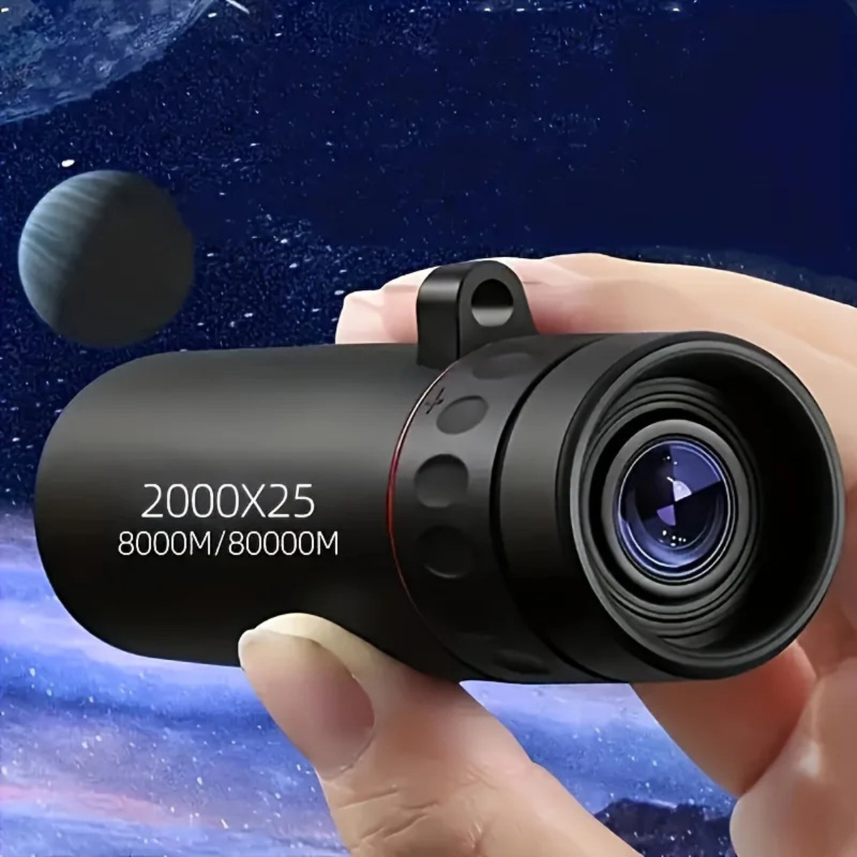 2000x25 HD Monocular Telescope Mini Portable Mobile Phone Telescope With Holder - Afbeelding 6 van 6