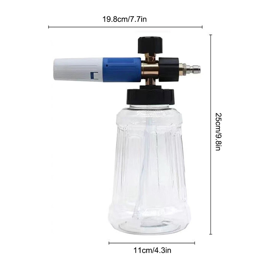 Quick Release 14 Snow Foam Lance Pressure Washer Gun Soap Cannon Bottle