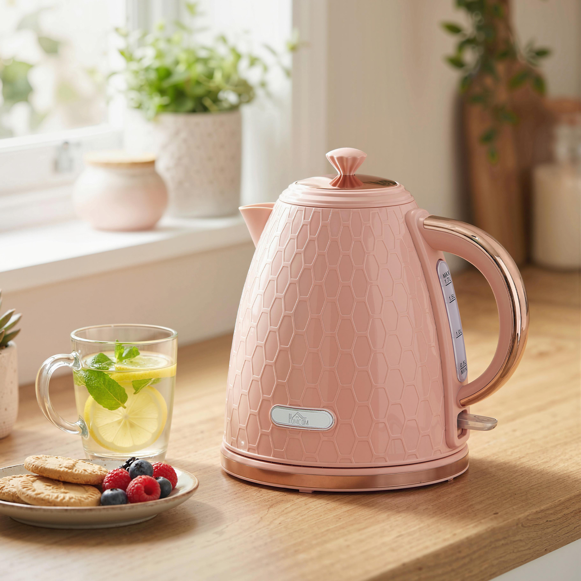 3 KW Fast Boiling Honeycomb Kettle - Light Pink — image 2