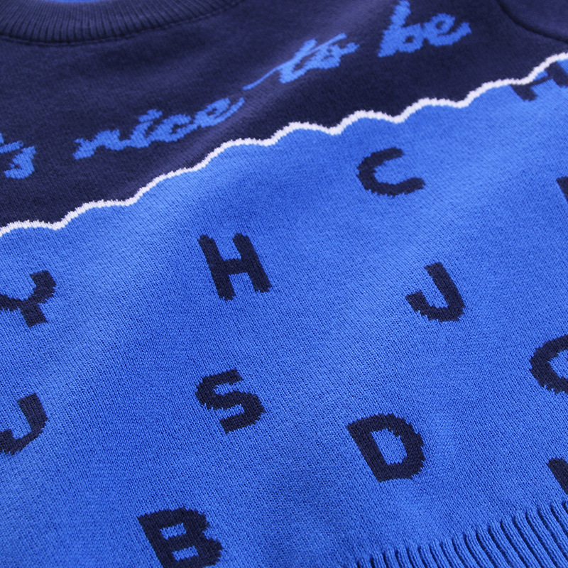 سويتر أطفال مزدوج القطن لخريف وشتاء جديدة