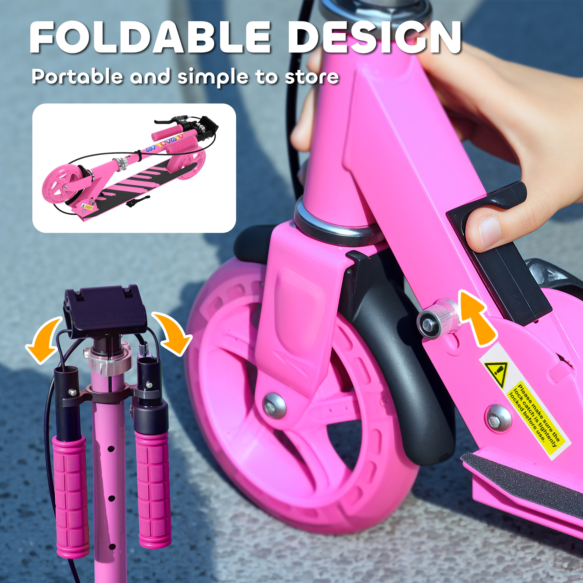 Scooter Suitable For Children Aged 3-8, With Adjustable Handlebars, Two — image 11