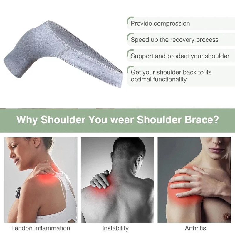Compression Shoulder Brace Adjustable Support Strap Daily