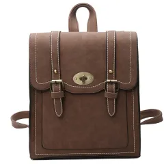 Student Fashion Trend Casual Large Capacity Backpack - Coffee - View 1