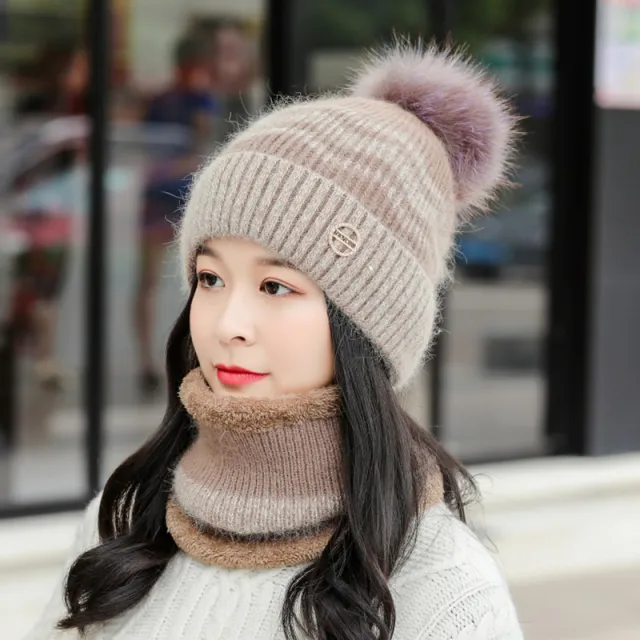 Women's Cycling Velvet Thick Warm Wool Hat Coffee - Shop at LoveMi