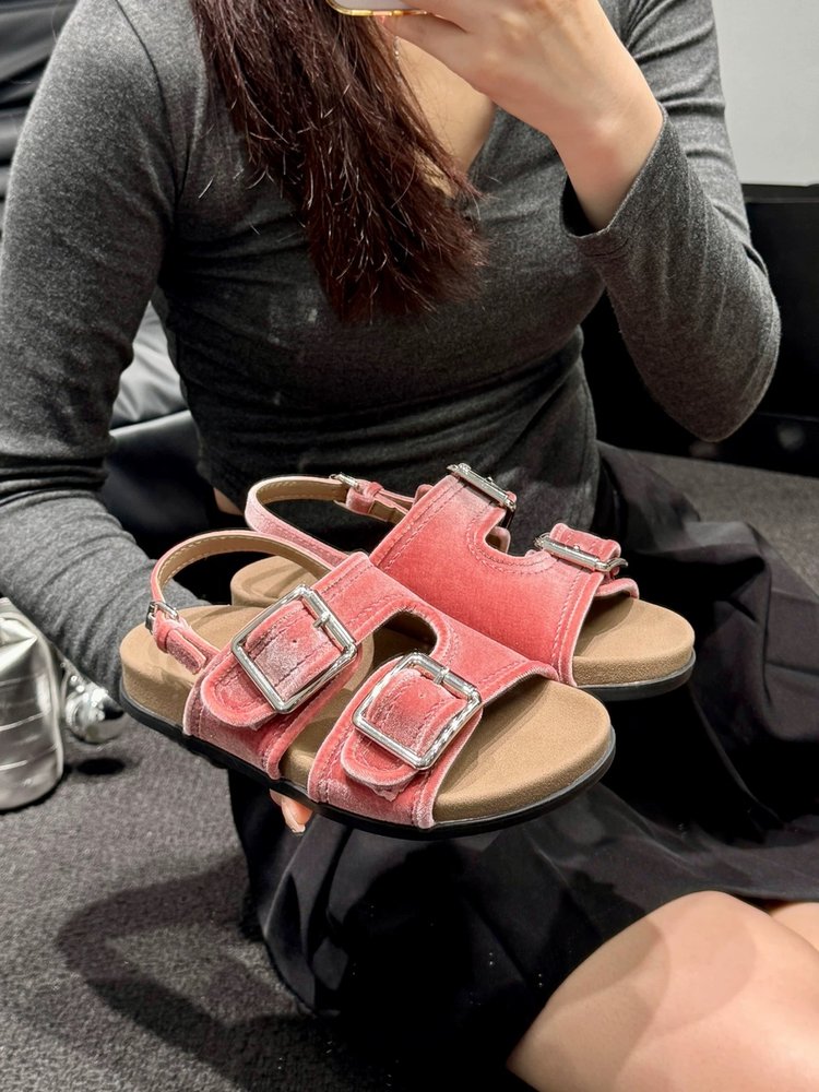 Velvet Platform Sandals, picture 4 of 4