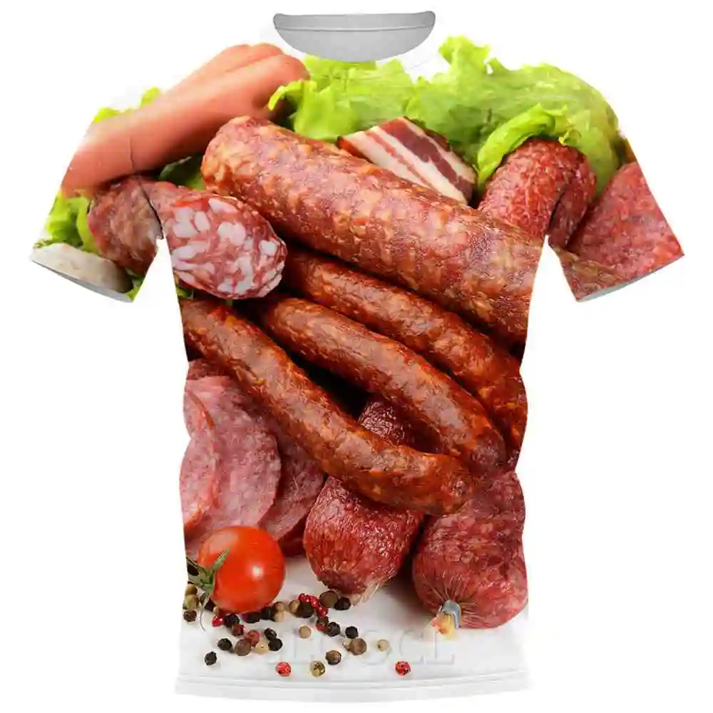 Creative And Funny 3D Short Sleeves