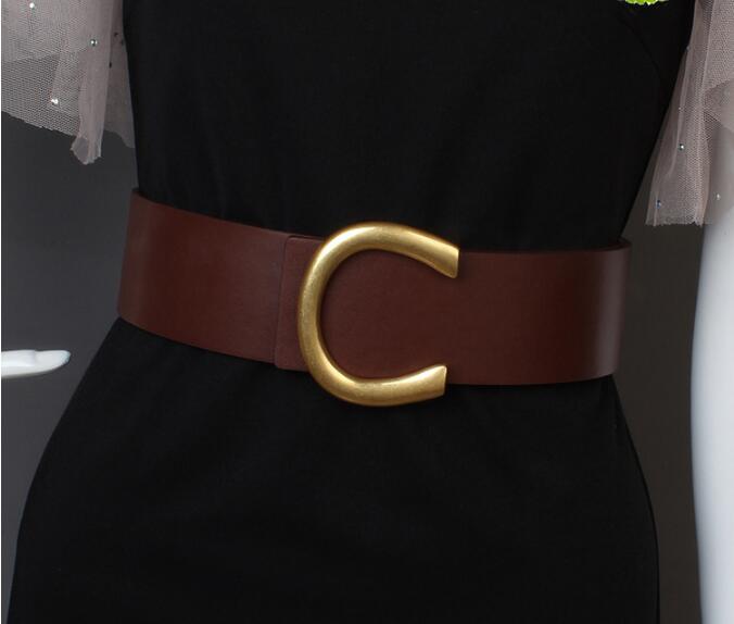 Title 4, Coat Wide Belt Ladies Decorative Fashion Matchi...