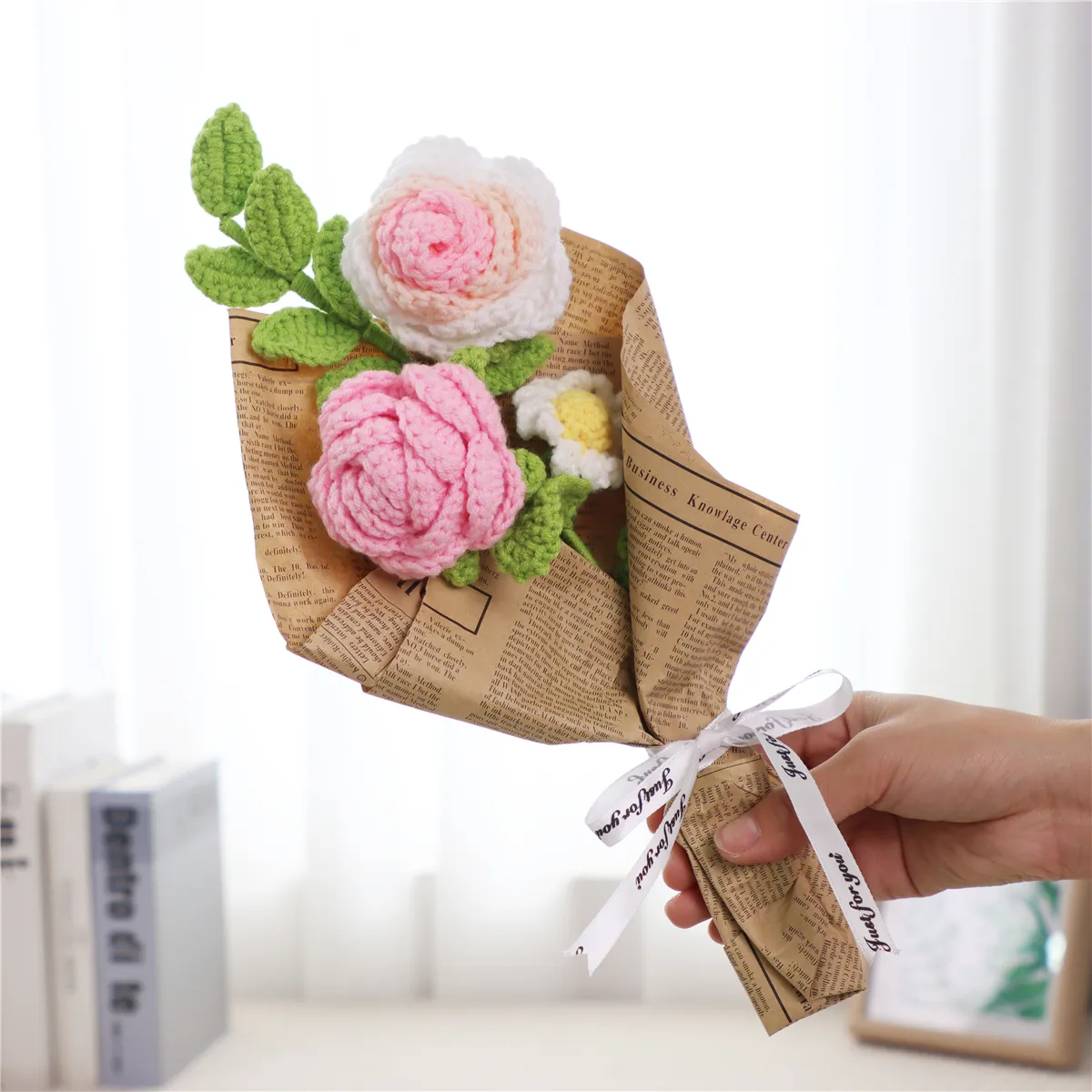 Handmade Crochet Flower Bouquet