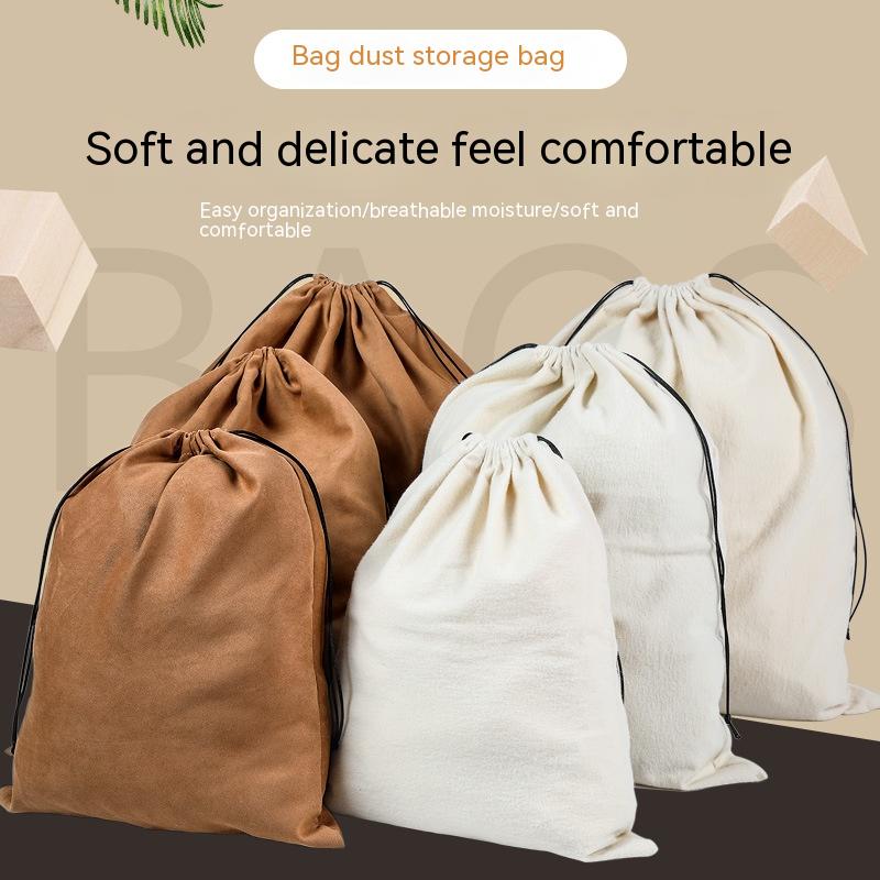 Title 1, Pure Cotton Velvet Dustproof Drawstring Bundle Bag